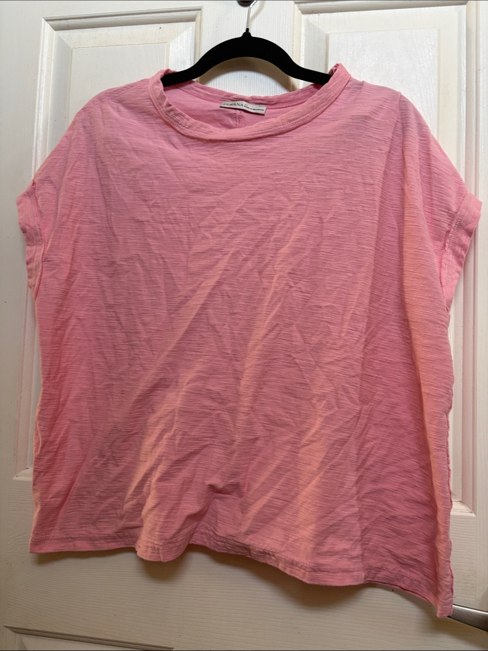 Zenana Outfitters Pink Short Sleeve Crewneck Tee